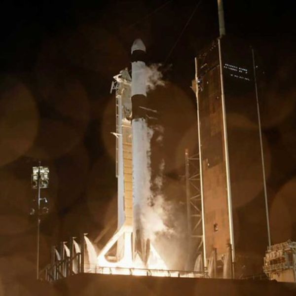 SpaceX’s Falcon 9 rocket, carrying the company’s Dragon spacecraft, lifts off the pad at Kennedy Space Center’s Launch Complex 39A on Nov. 9, 2023.