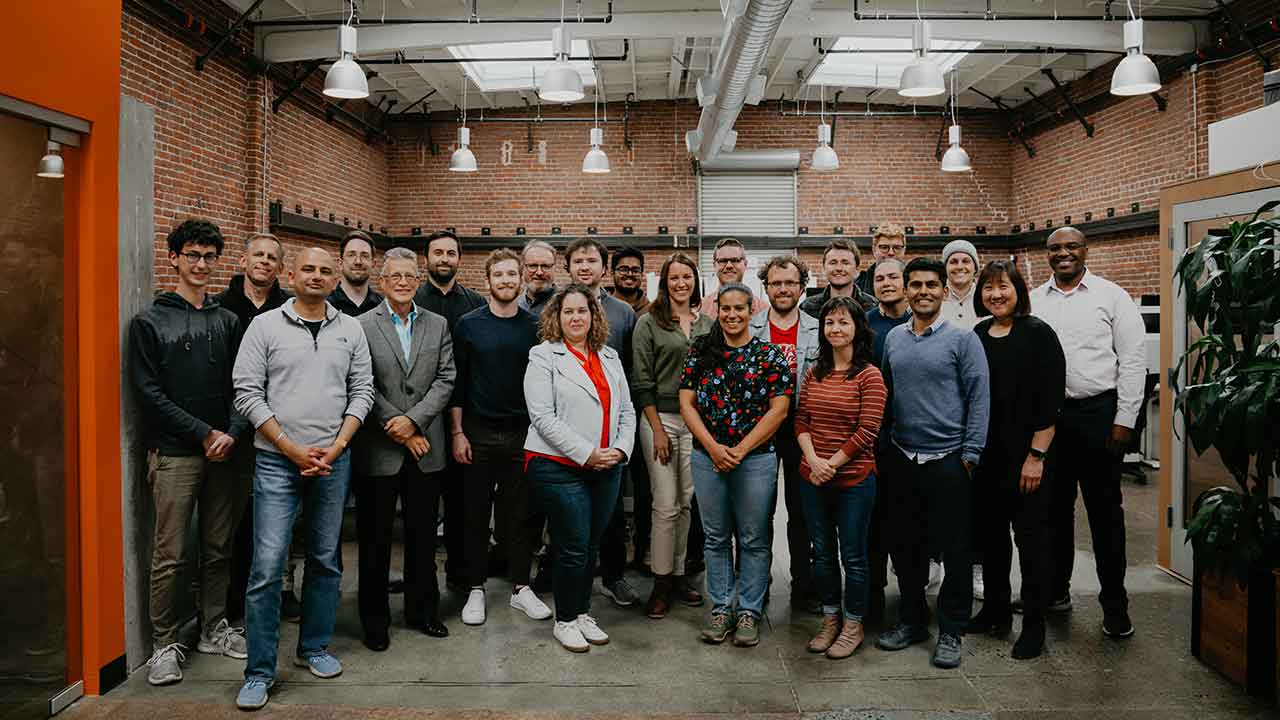 Group photo of the Orbital Sidekick team