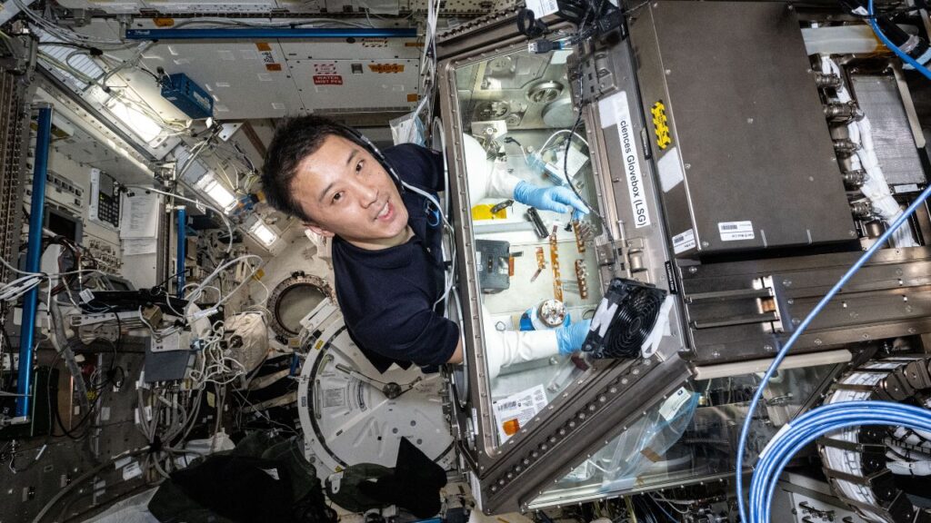 2025 Science Highlights. Seen here: NASA astronaut Jonny Kim on station.