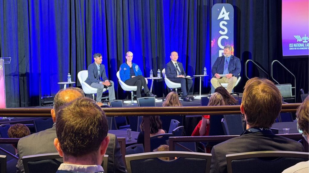 ISS National Lab panel, "A Microgravity Laboratory of the Future," at ASCEND 2026 in Washington, D.C., May 19.