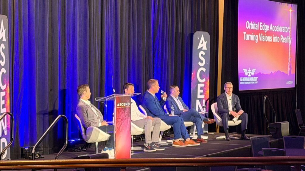 Orbital Edge Accelerator panel discussion at ASCEND 2026 in Washington, D.C.
