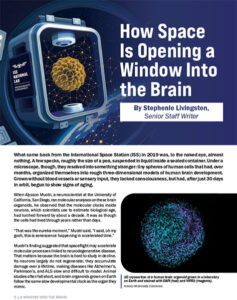 Upward9.2, How Space Is Opening a Window Into the Brain