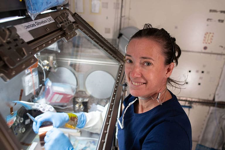 Upward-9_2-Sanofi-servicing-donor-cells NASA astronaut Megan McArthur services donor cells for Sanofi's Celestial Immunity study on the ISS.